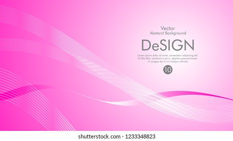 Abstract vector background, color flow waved lines . stock vector