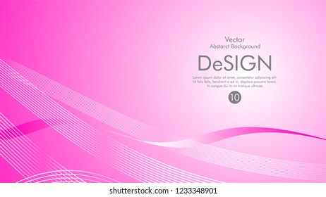 Abstract vector background, color flow waved lines . stock vector