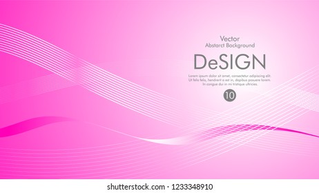 Abstract vector background, color flow waved lines . stock vector