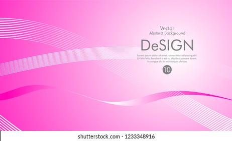 Abstract vector background, color flow waved lines . stock vector