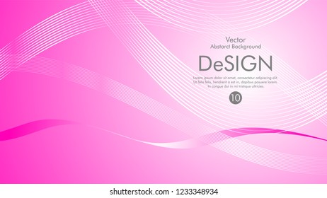 Abstract vector background, color flow waved lines . stock vector