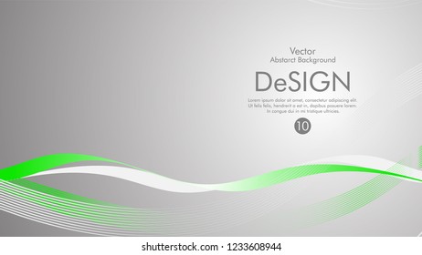Abstract vector background, color flow waved lines . stock vector