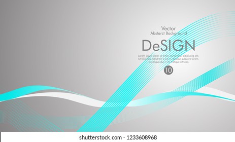Abstract vector background, color flow waved lines . stock vector