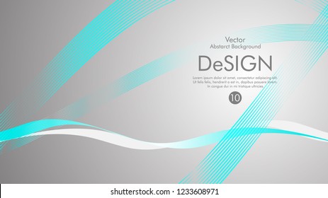 Abstract vector background, color flow waved lines . stock vector