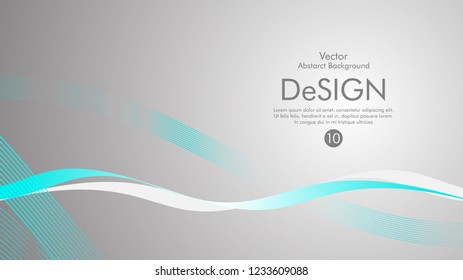 Abstract vector background, color flow waved lines . stock vector