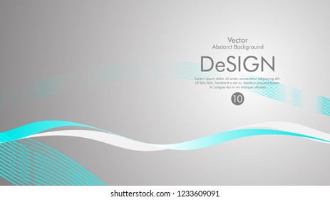 Abstract vector background, color flow waved lines . stock vector