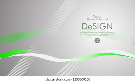 Abstract vector background, color flow waved lines . stock vector