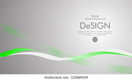 Abstract vector background, color flow waved lines . stock vector