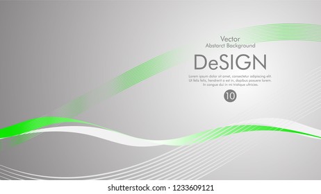Abstract vector background, color flow waved lines . stock vector