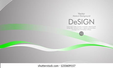 Abstract vector background, color flow waved lines . stock vector