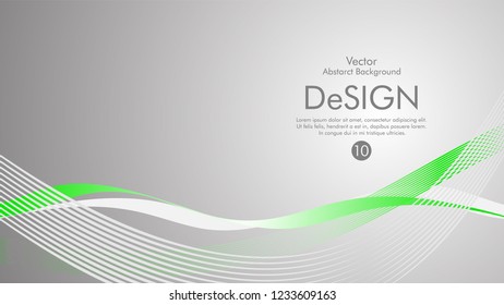 Abstract vector background, color flow waved lines . stock vector