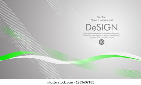 Abstract vector background, color flow waved lines . stock vector