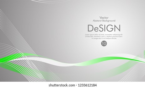 Abstract vector background, color flow waved lines . stock vector