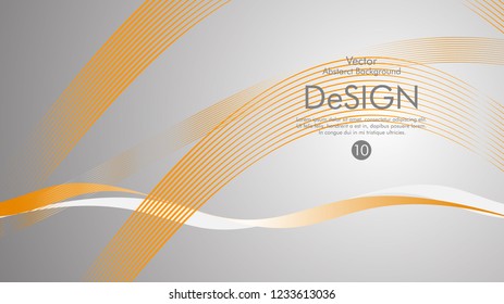 Abstract vector background, color flow waved lines . stock vector