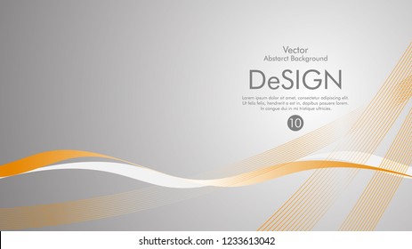 Abstract vector background, color flow waved lines . stock vector