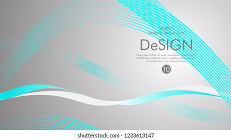 Abstract vector background, color flow waved lines . stock vector