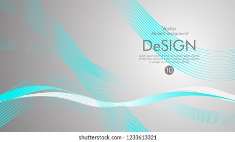 Abstract vector background, color flow waved lines . stock vector