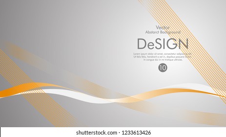 Abstract vector background, color flow waved lines . stock vector