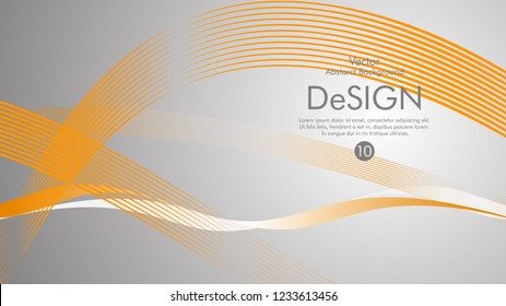 Abstract vector background, color flow waved lines . stock vector