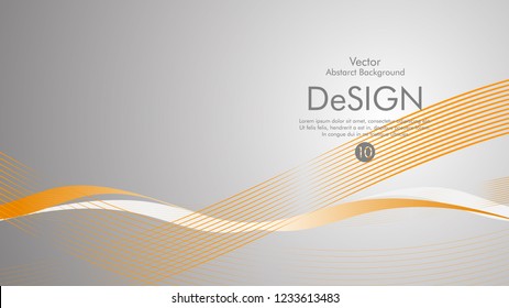 Abstract vector background, color flow waved lines . stock vector