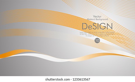 Abstract vector background, color flow waved lines . stock vector