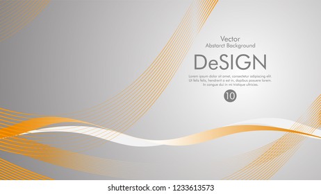 Abstract vector background, color flow waved lines . stock vector