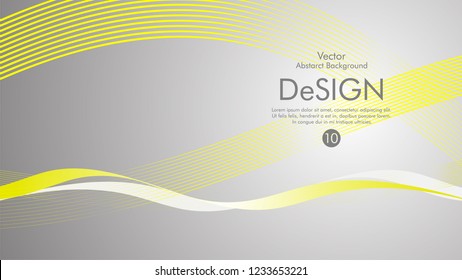 Abstract vector background, color flow waved lines . stock vector