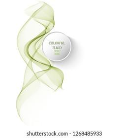 Abstract vector background, color flow waved lines for brochure, website, flyer design. Transparent smooth wave