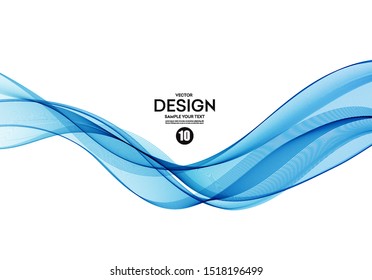 Abstract vector background, color flow waved lines for brochure, website, flyer design. Transparent smooth wave