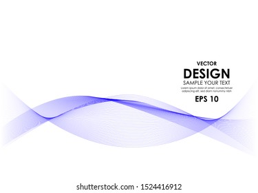 Abstract vector background, color flow waved lines for brochure, website, flyer design. Transparent smooth wave