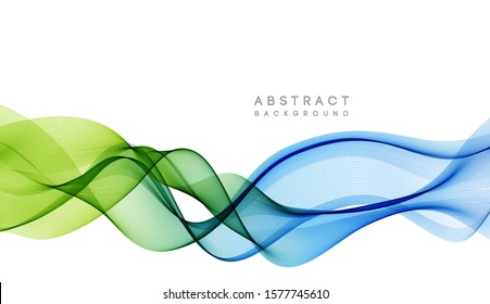 Abstract vector background, color flow waved lines for brochure, website, flyer design. Transparent smooth wave