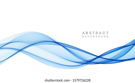 Abstract vector background, color flow waved lines for brochure, website, flyer design. Transparent smooth wave