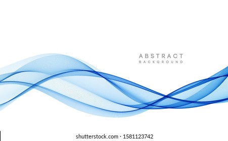 Abstract vector background, color flow waved lines for brochure, website, flyer design. Transparent smooth wave