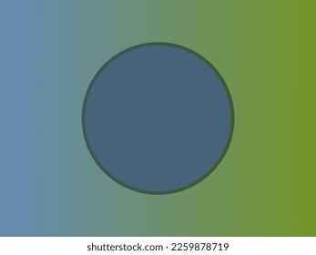 abstract vector background. With color gradient from blue to green, with a blue circle in the middle. with colors blue and green
