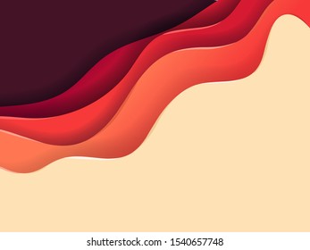 Abstract vector background of color layers
