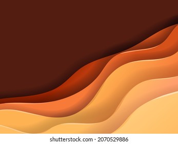Abstract vector background of color layers