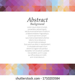 Abstract vector background. color pixel