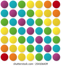 Abstract vector background with color rainbow circles 