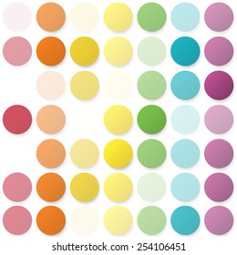 Abstract vector background with color rainbow circles 