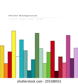 Abstract vector background with color rainbow stripes