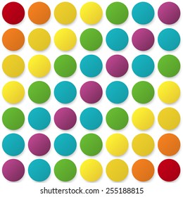 Abstract vector background with color rainbow circles 