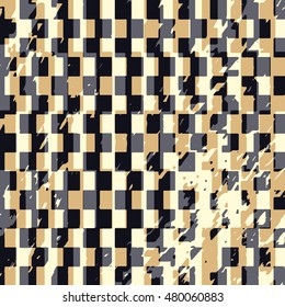 Abstract vector background. Color raster composition of irregular overlapping  shapes