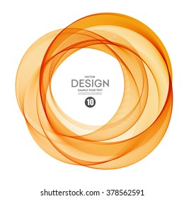 Abstract vector background color ring. Circle shape. Orange Circle lines.Orange circles. Transparent circle. Vector circle. Abstract wave circles. Circle frame. Circle abstract. Orange circle frame.