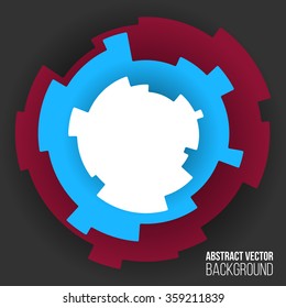Abstract vector background with color round shapes