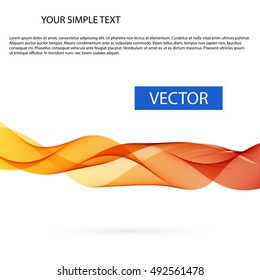 Abstract vector background, color smoke wave.