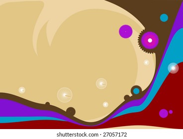 Abstract vector background with color strips. (EPS and JPG formats)