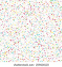 Abstract vector background with color transparent circles. Seamless pattern