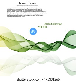 Abstract vector background, color transparent waved lines for brochure, website, flyer design.