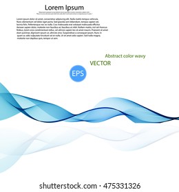 Abstract vector background, color transparent waved lines for brochure, website, flyer design.
