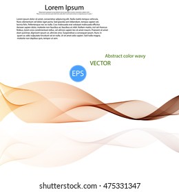 Abstract vector background, color transparent waved lines for brochure, website, flyer design.